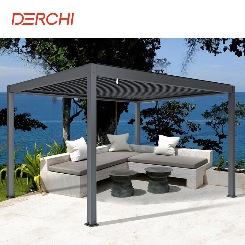 pergola aluminium bioclimatic 5x3 louvered roof Gazebo pergola kits