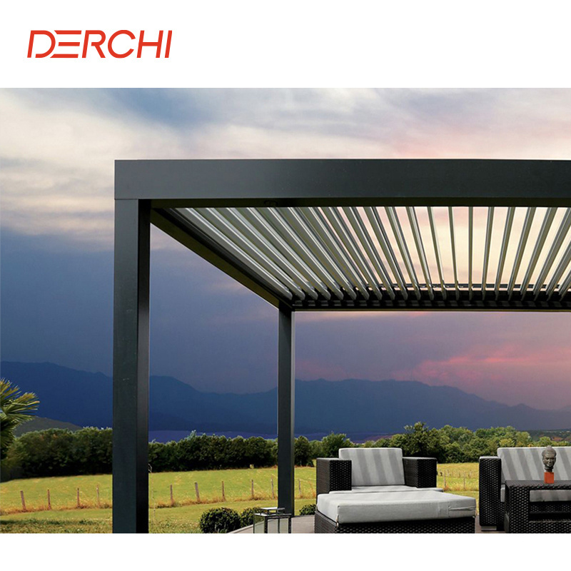 pergola aluminium bioclimatic 5x3 louvered roof Gazebo pergola kits