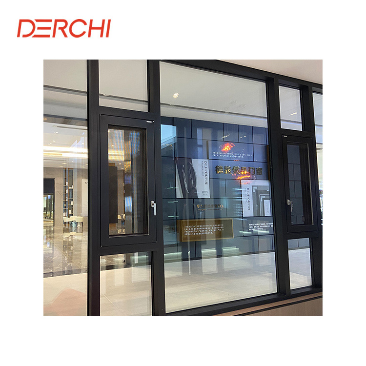 DERCHI Soundproof open out specialty aluminum bay windows for sale