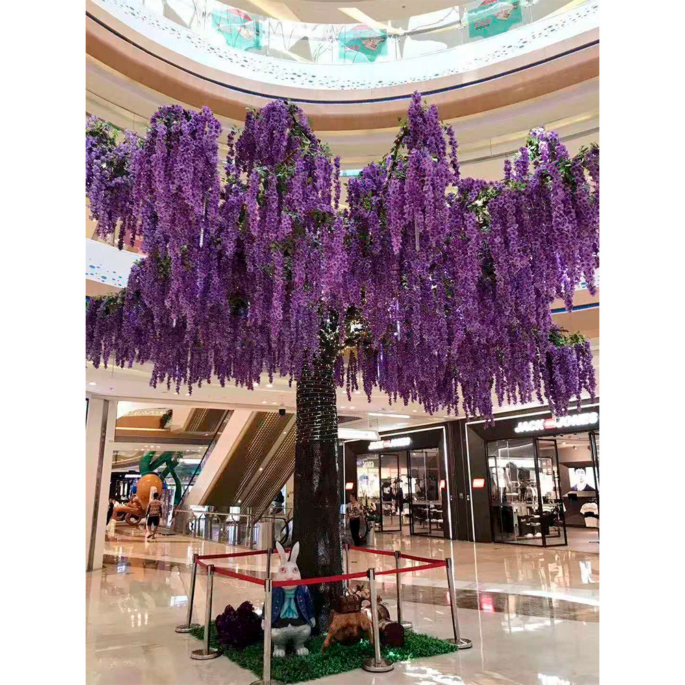 High Simulation Faux Big Wedding Decorative Trees Aging-Resistant Artificial Wisteria Tree For Party Decoration