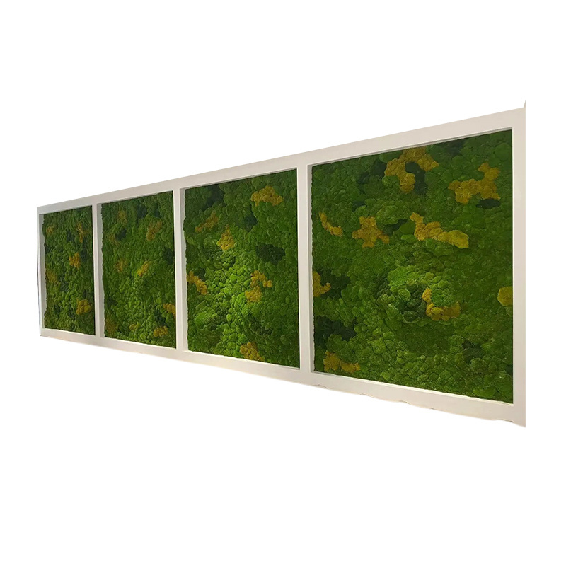 artificial mini scandia marimo moss ball picture wall pole panels