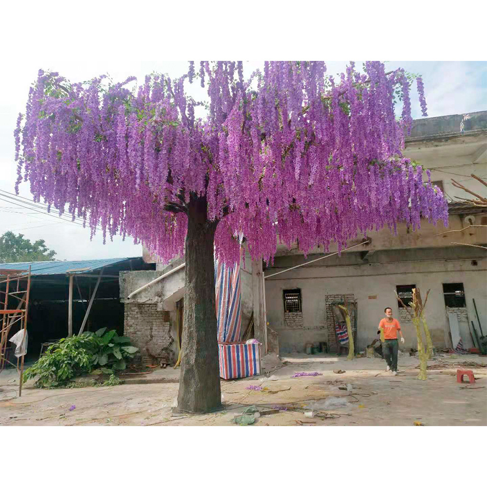 High Simulation Faux Big Wedding Decorative Trees Aging-Resistant Artificial Wisteria Tree For Party Decoration