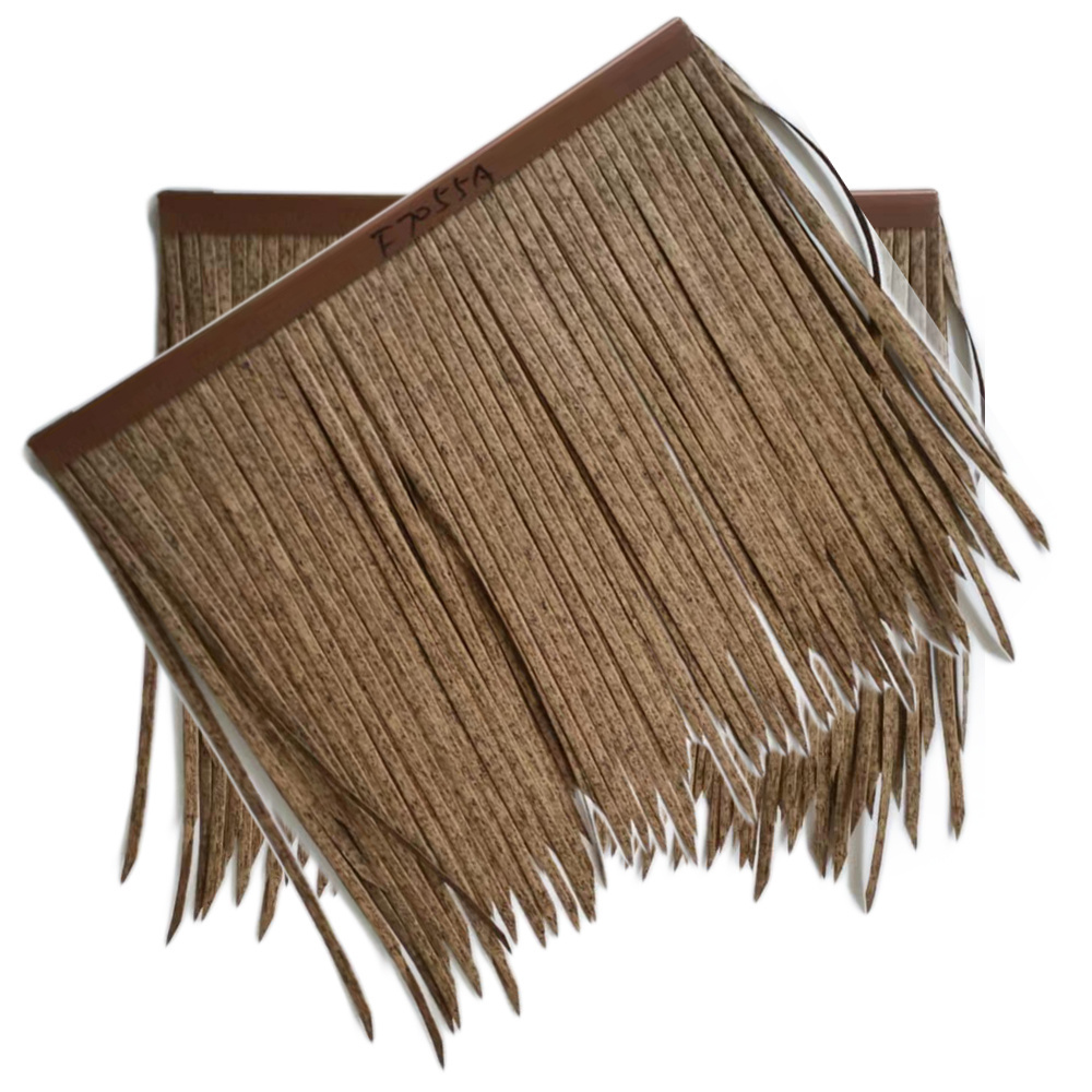 Chinese artificial pvc plastic synthetic thatch roofing panels per sheet roof tile