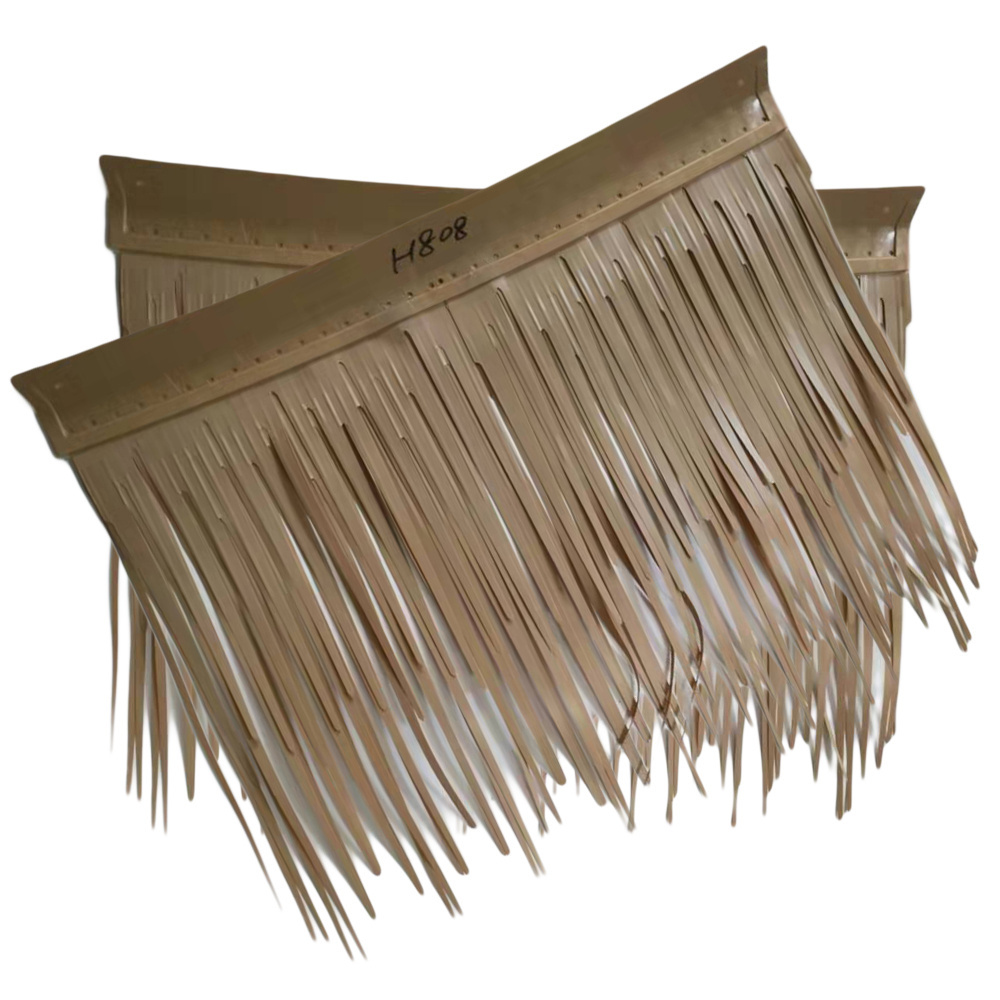 Chinese artificial pvc plastic synthetic thatch roofing panels per sheet roof tile