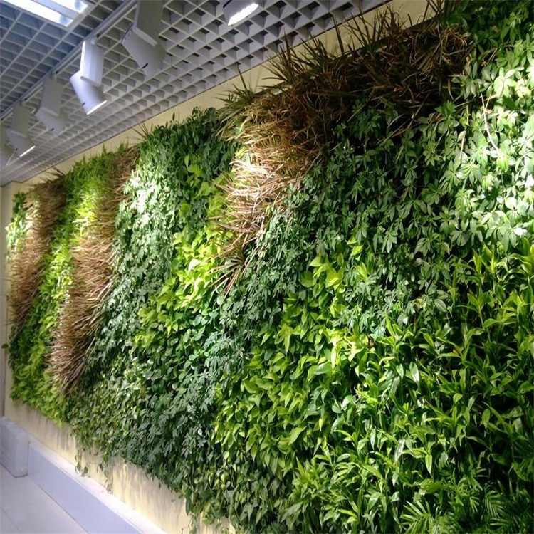 3D Greenery Walls Artificial Green Wall Diy Vertical Garden Backdrop Foliage Plants Wall Panel