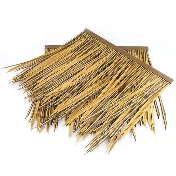 Grass Thatched Gazebo Leaves Synthetic Thatch Roof Material Artificial Palm Leaf Roofing