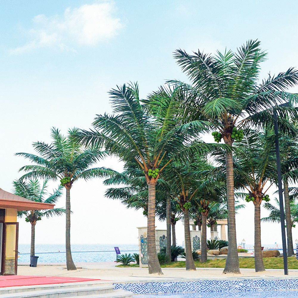 Factory direct custom tree simulation king coconut tree artificial palm landscape outdoor decoration