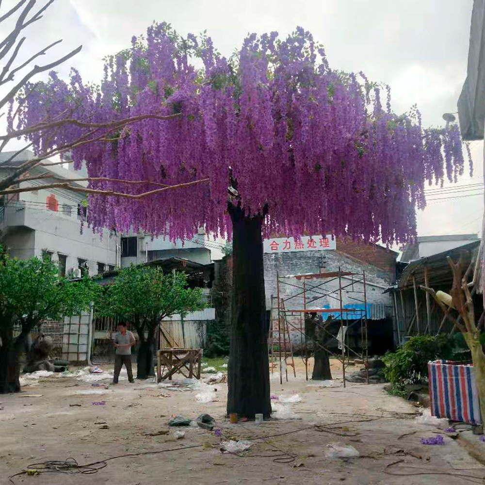 High Simulation Faux Big Wedding Decorative Trees Aging-Resistant Artificial Wisteria Tree For Party Decoration