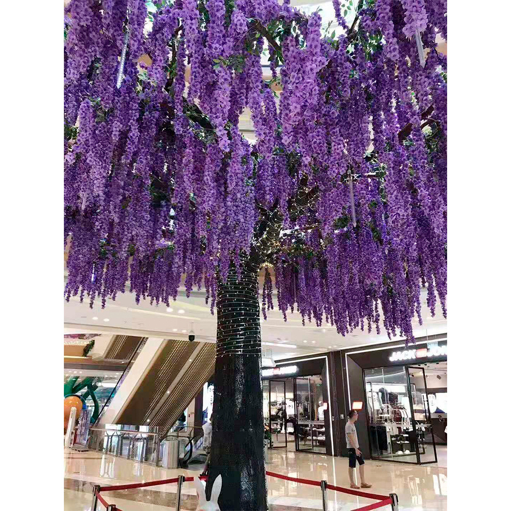 High Simulation Faux Big Wedding Decorative Trees Aging-Resistant Artificial Wisteria Tree For Party Decoration