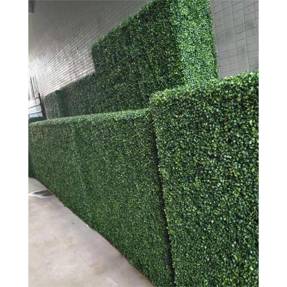 Evergreen Artificial Flower Outdoor Boxwood Wall 3D Greenery Walls