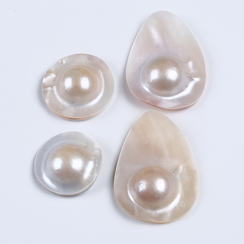 wholesale natural saltwater Seashell and freshwater Shell Mabe Pearl Loose Beads