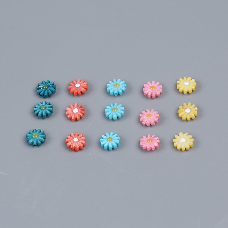 Flower Shape Loose Freshwater Mother of Pearl Shell Flower Beads For Jewelry Making