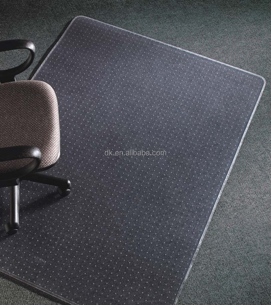 pvc chair mat with thansparent