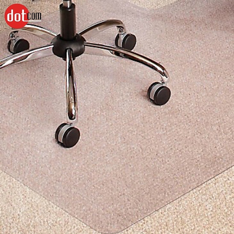 Design Floor Protection Chair Mat for Carpet Floors Chair Mat Desk Plastic for Office Wholesale PVC Transparent Modern Rectangle