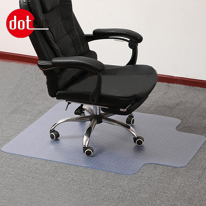 Design Floor Protection Chair Mat for Carpet Floors Chair Mat Desk Plastic for Office Wholesale PVC Transparent Modern Rectangle