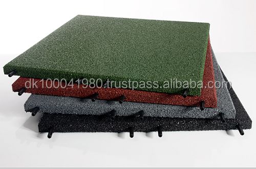 ErgoPlay outdoor safety rubber flooring/EN1177 certificate safety outdoor floor tiles/REACH TESTED safety rubber paver