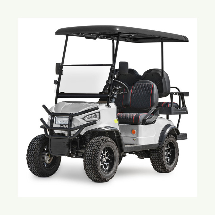 New Design 4 seater(2+2) electric golf cart with Flip-flop seat (plastic)