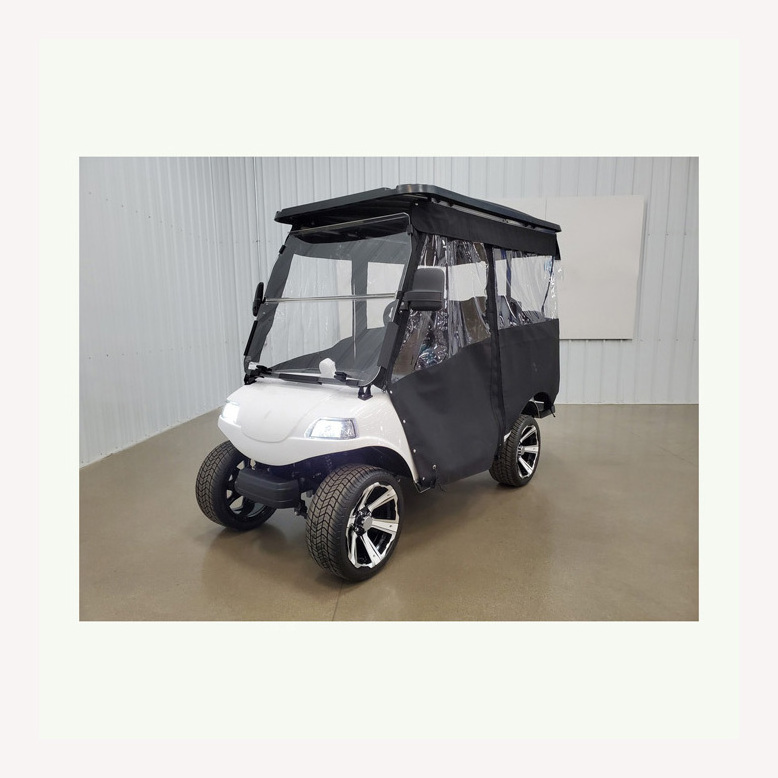 New Design 4 seater(2+2) electric golf cart with Flip-flop seat (plastic)