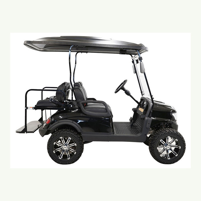 New Design 4 seater(2+2) electric golf cart with Flip-flop seat (plastic)