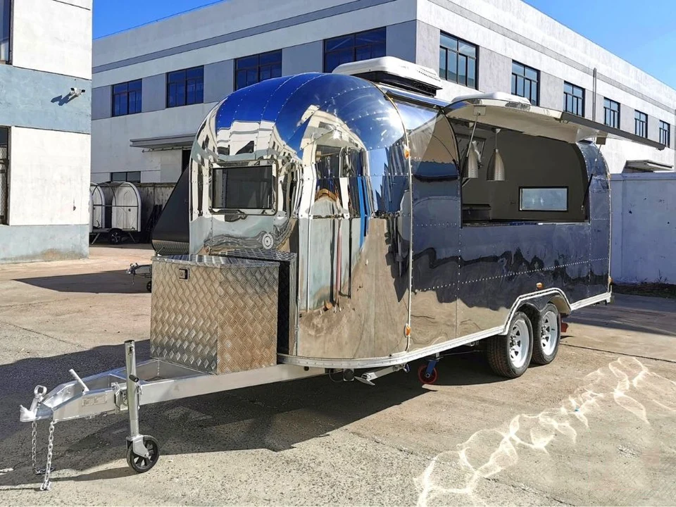 Mobile Trailers Food Trucks Mobile Food Trailer Pizza Dog Customized Hot Key Long Power Outdoor Packing Wheels