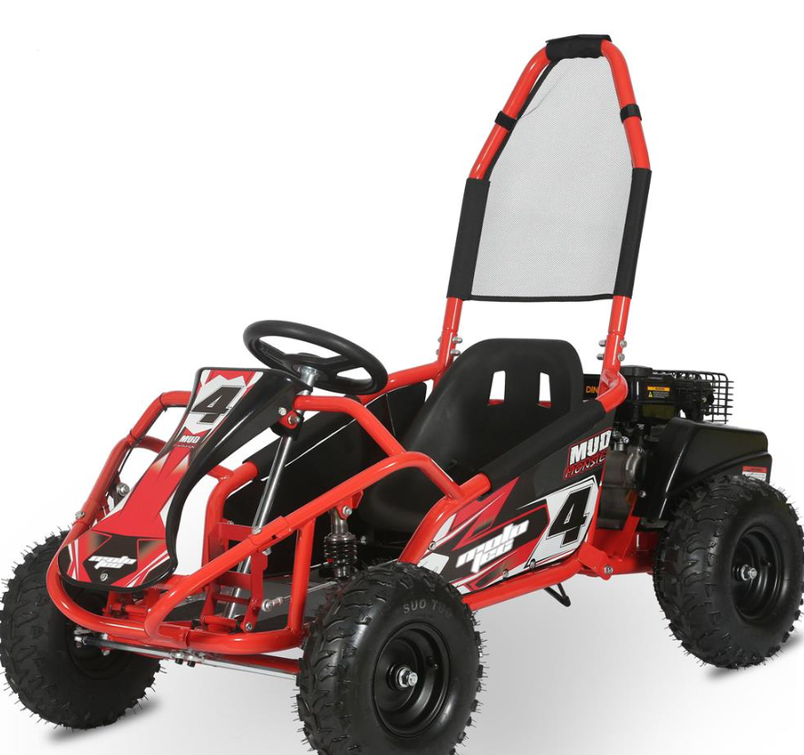 Premium Quality Mud Monster XL 212cc 2 Seat Go Kart Full Suspension Red for sale