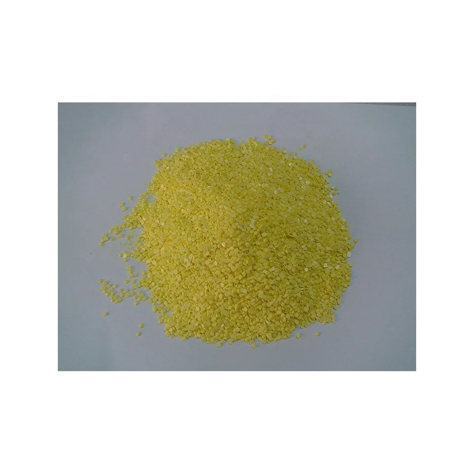 yellow sulphur granules