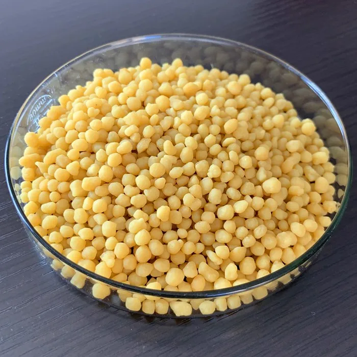 yellow sulphur granules