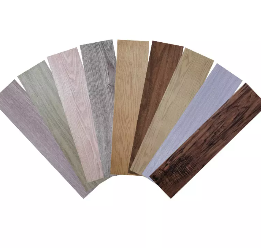 Sell Well Self Adhesive Vinyl Flooring Tiles Sticker Peel and Stick PVC Plastic Flooring Plank