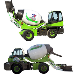 2.0cbm self-loading concrete truck mixer self loading concrete mixer