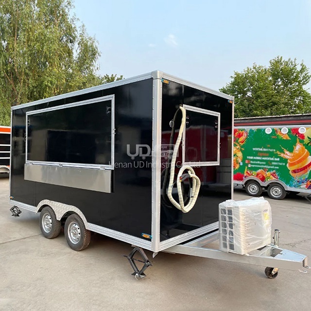 Custom Size Grill Equipment Mobile Kitchen Van Fast Food Trailer Mobile Tacos Truck Coffee Carts Restaurant BBQ