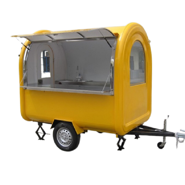 Vaulted catering food trailer mobile food truck colorful street mobile food cart