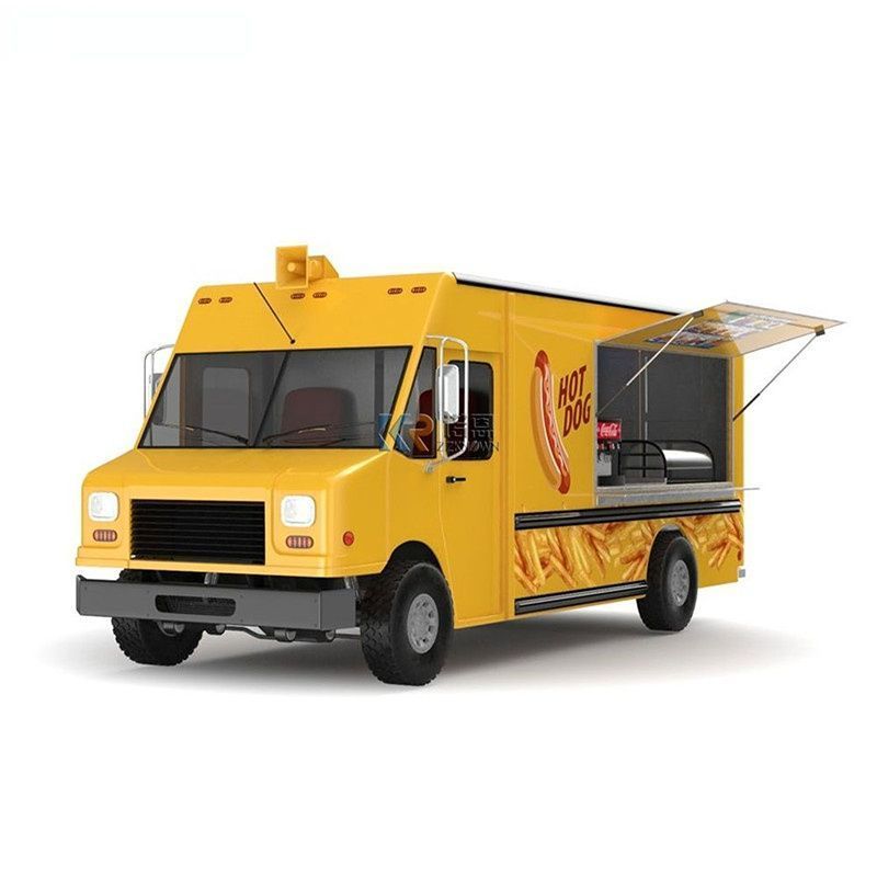 Fast Food Truck Restaurant Food Cart Vending Van Catering Truck Mobile Food Trailer For Sale