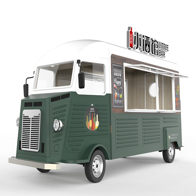 Fast Food Truck Restaurant Food Cart Vending Van Catering Truck Mobile Food Trailer For Sale