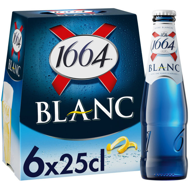 Kronenbourg Premium Blanc Beer 1664, Type Life Champagne Variety Alcohol Product Place Model