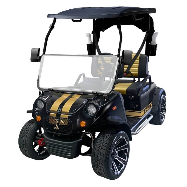 Fast Speed Electric 48V Golf Cart 5KW 72V AC Motor Lithium Battery Club Car Gold Cart