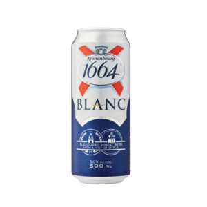 KRONENBOURG 1664 BLANC Premium Wheat Beer ACL 5.0% 330ML Bottles (X24 Packs Count ) Best Bulk Price