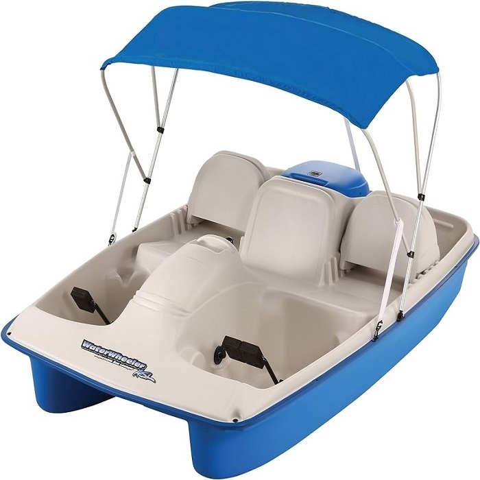 Fiberglass Two Riders Pedal Boat Sea Bikes Fishing Pedal Boat for sale