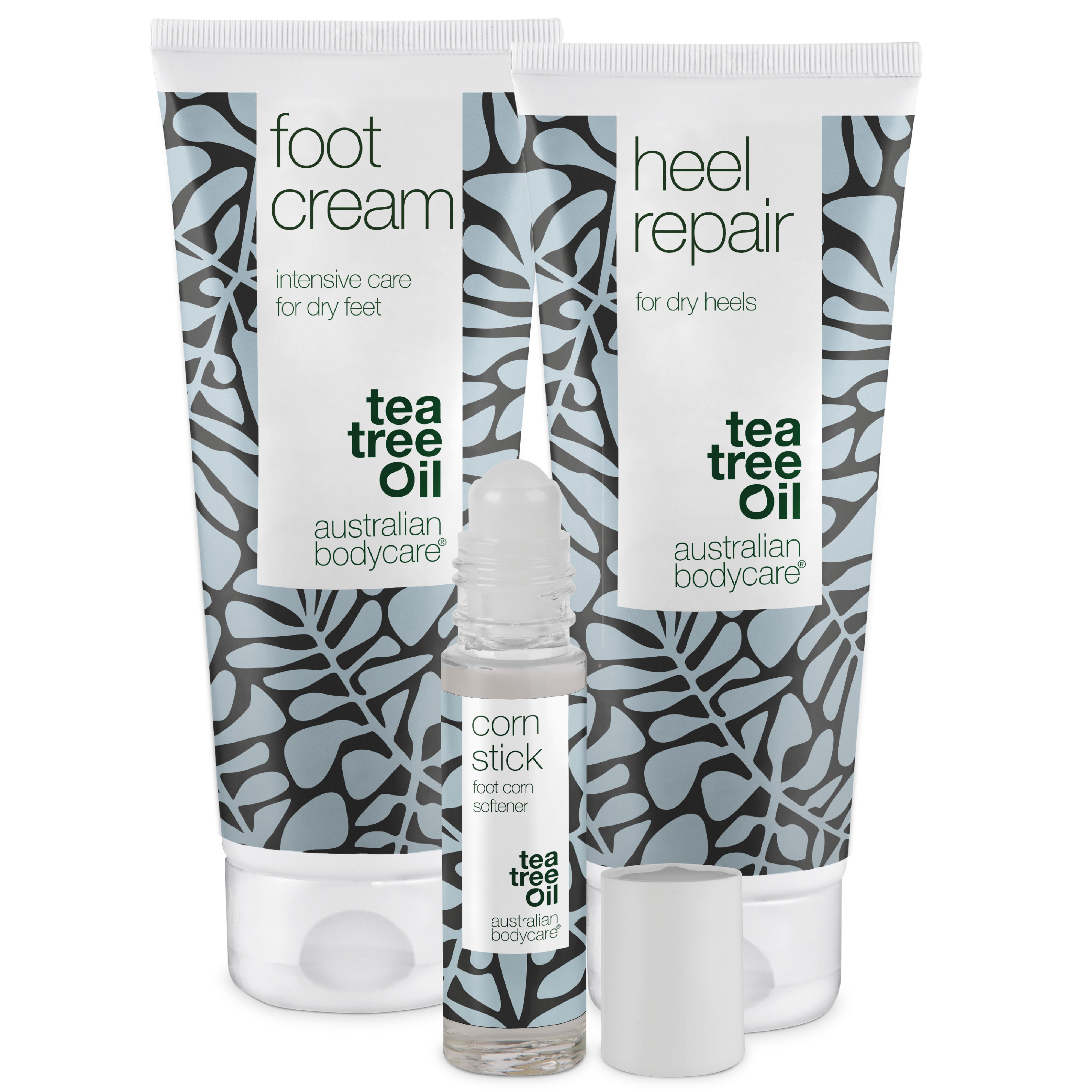 Foot Corn & Callus Remover Kit with Tea Tree Oil. Foot cream, cracked heel repair & corn stick, for foot care & repair