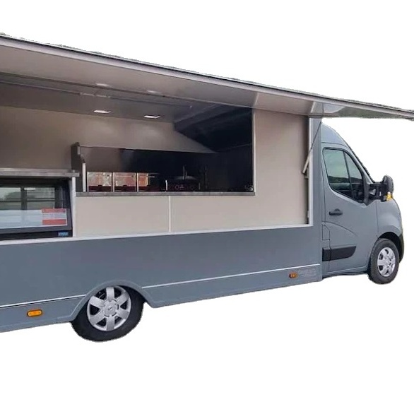 Mobile Food Truck Trailer Street Mobile Food Cart Outdoor Kitchen Fast Food Truck With Cooking Equipment For Sale