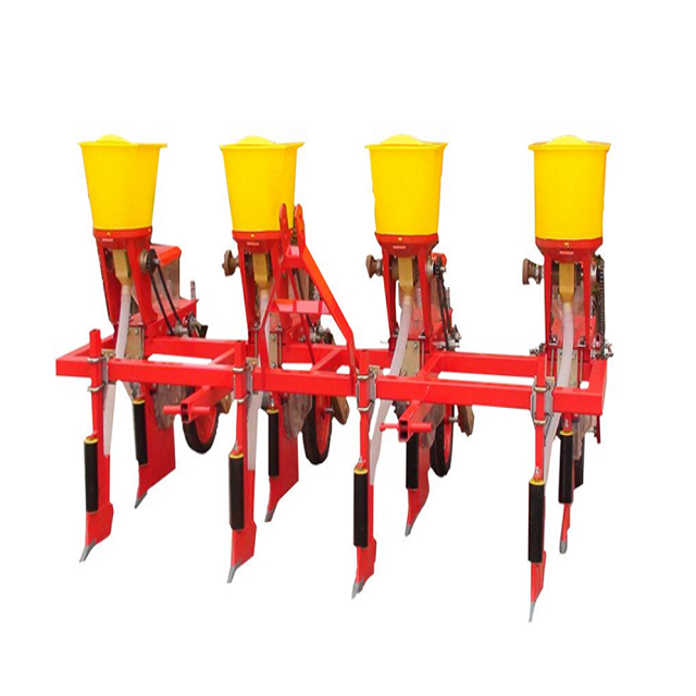 Made Corn Pneumatic Planter Tractor 4 Rows Corn Vacuum Planter With Fertiliser Hopper Cheap Price