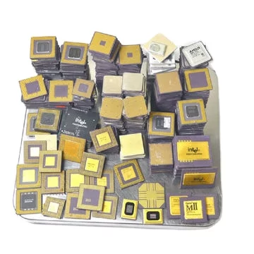 Premium grade Cpu Ceramic Processor Scrap with Gold Pins (486 & 386 Cpu Scrap)