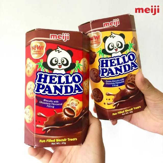 SM09-Hello Panda Milk Biscuits 43g, delicious, sweet white milk with best price 43g x 80 boxes