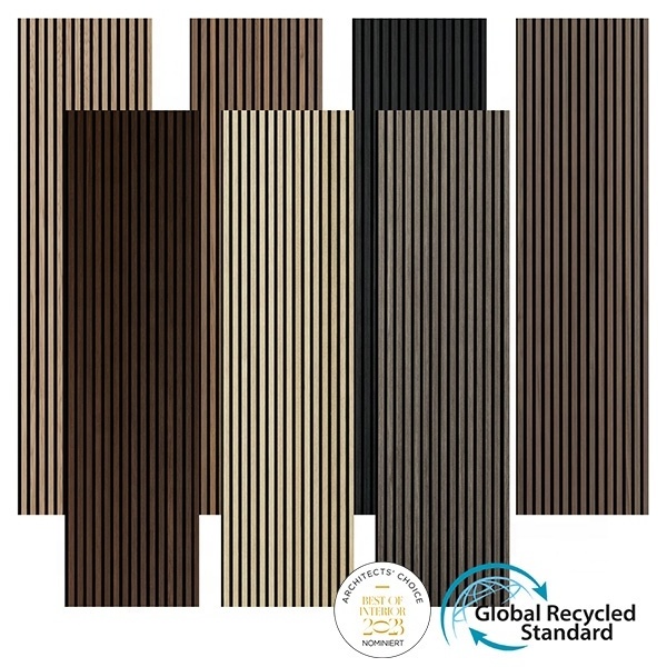 Scandinavian Best Quality Design Acoustic Soundproof Real Wood Veneer Acoustic Panels