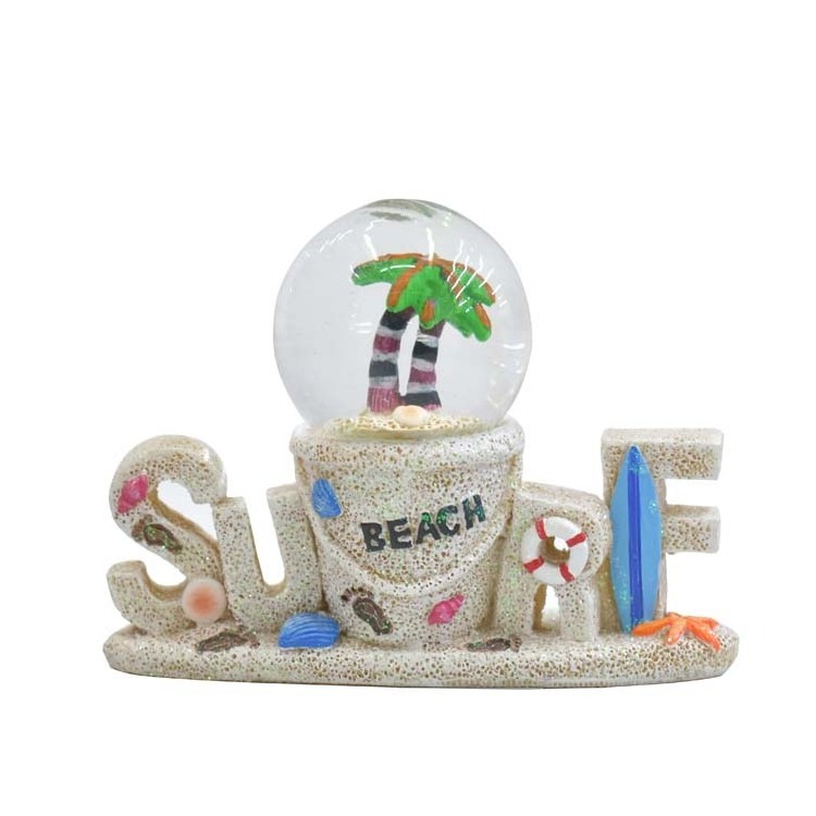 New design crystal water ball ocean style customized globe ball Beach souvenir snowball