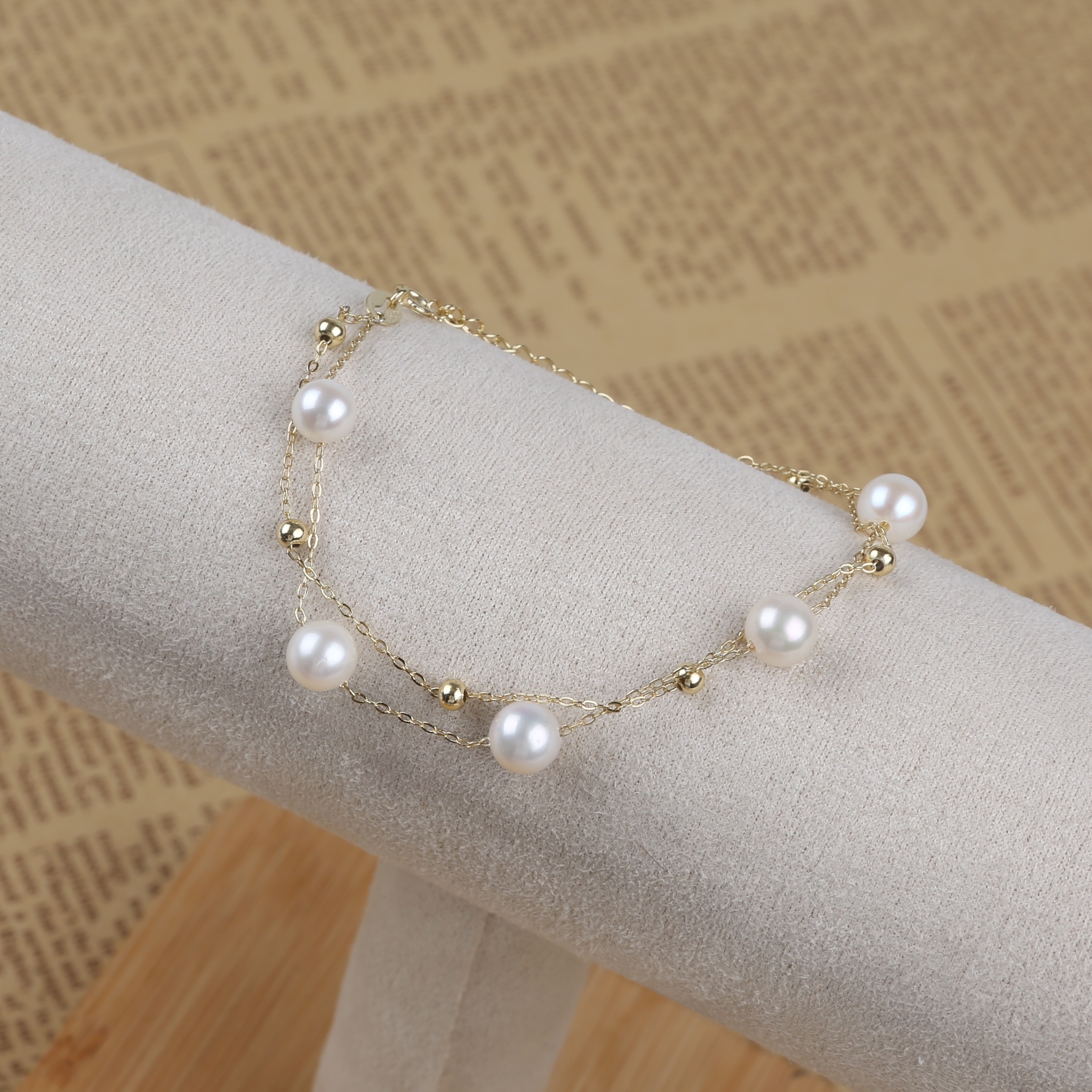 New  Charm Pearl Chain Bracelet Personalized Women Men Hip Hop Jewelry