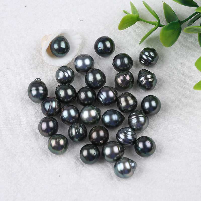 10-11mm Black High Quality Loose Tahiti Pearls Bead For Jewelry Making