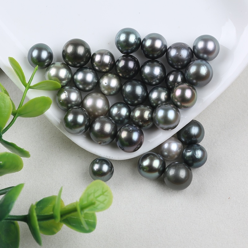 Newest 8-11mm black Freshwater Pearl Loose Beads For Jewelry make