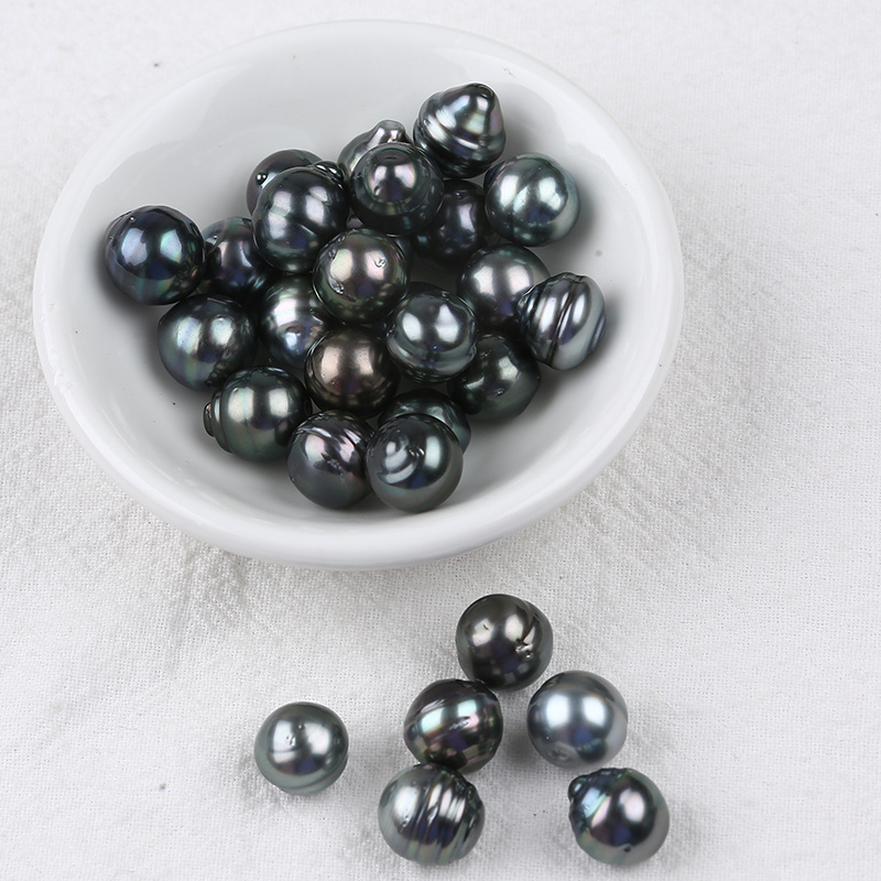 10-11mm Black High Quality Loose Tahiti Pearls Bead For Jewelry Making