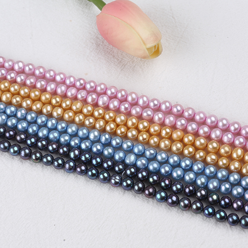 7-8mm Wholesale Potato Shape Freshwater Pearl Strand For Jewelry Making