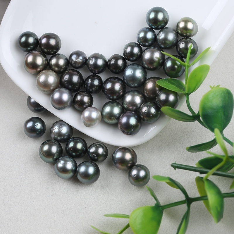 Newest 8-11mm black Freshwater Pearl Loose Beads For Jewelry make